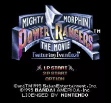 Image n° 7 - screenshots  : Mighty Morphin Power Rangers - The Movie